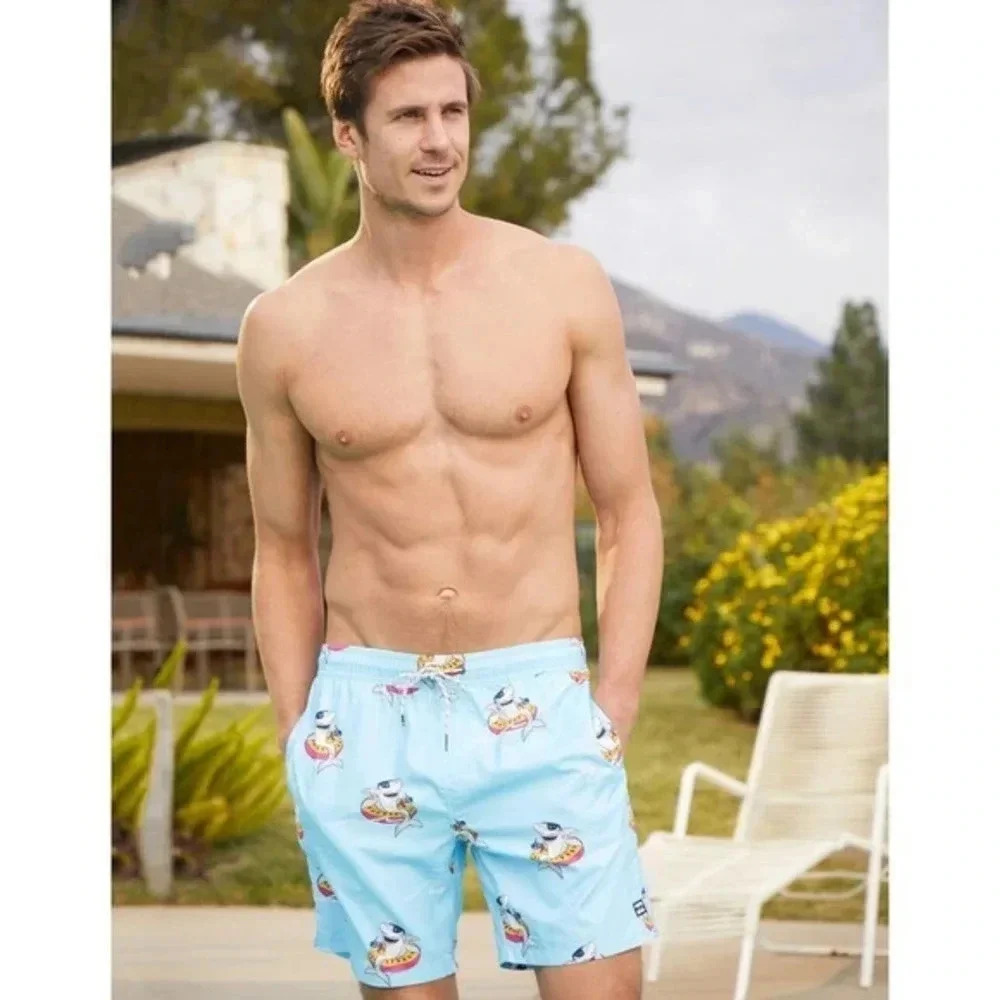 Billabong Good Times Men's Light Blue Shark Volley Shorts Size XL